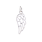 12 Pack: Charmalong™ Silver Plated Wing Charm by Bead Landing™
